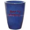 Blue Outdoor Ceramic Pot and Planter