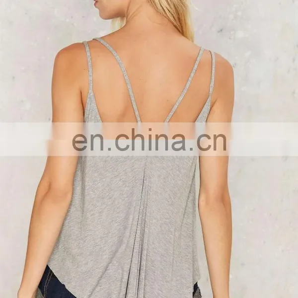2017 Latest Fashion Top Design Straps Details Tank Top Women photo-4
