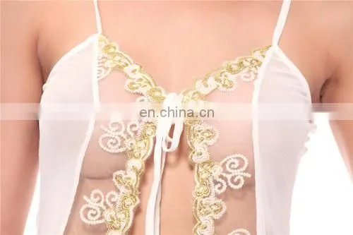 OEM Custom Sexy Pajama Pants Sexy Silk Nighty Suit Image photo-3