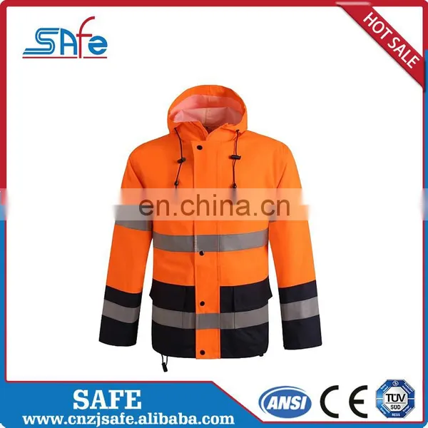 Fabric Custom Reflective Raincoat for Winter