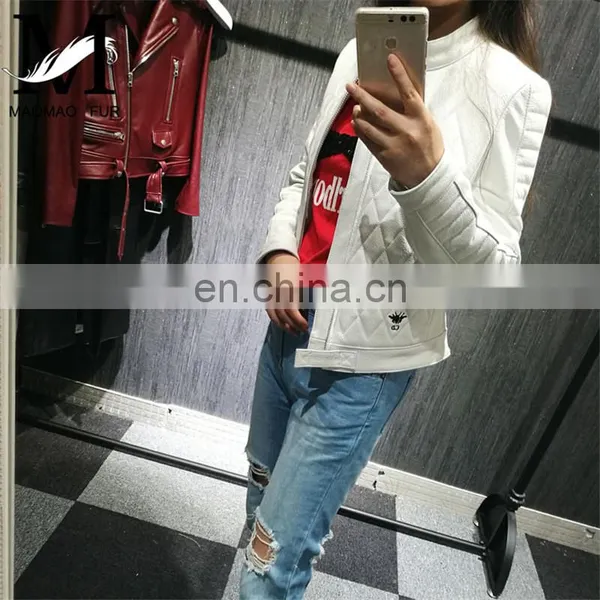 2017 Latest Designs Lady Casual Leather Jacket Wholesale Fashion Jackets for Women photo-6