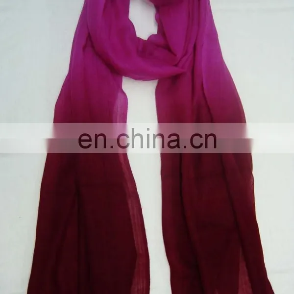 Ombre Silk Pashmina Wool Shawl photo-2