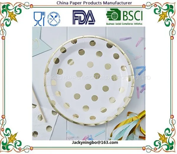 Hot Sale Performa Peaceful Snow Holiday Disposable Dinner Paper Plates photo-4