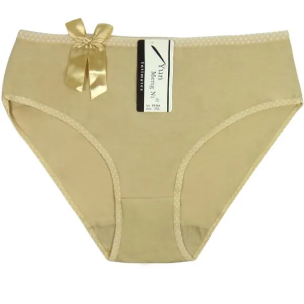 Yun Meng Ni Sexy Underwear Cute Bow Big Size 2XL/3XL/4XL Briefs Cotton Panties photo-3