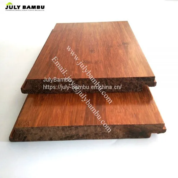 China Supplier High Quality Laminted Vertical Bamboo Flooring Click Lock Bamboo Flooring photo-5