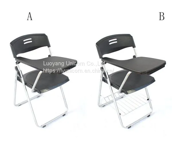 Office Training Chair Plastic Foldable Training Chair With Writing Pad photo-5