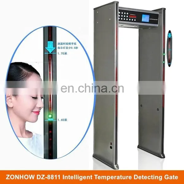 Factory Wholesale Walk Through Temperature Scanner Security Checking Door, IR Body Temperature Detector Gate photo-3