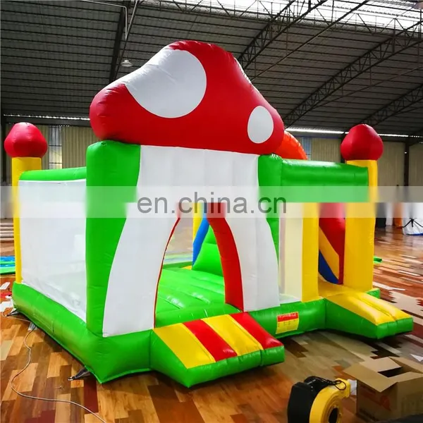 Mushroom Castle Inflatable Bounce Castle With Slide ,Inflatable Jumping Bouncer for Children photo-3