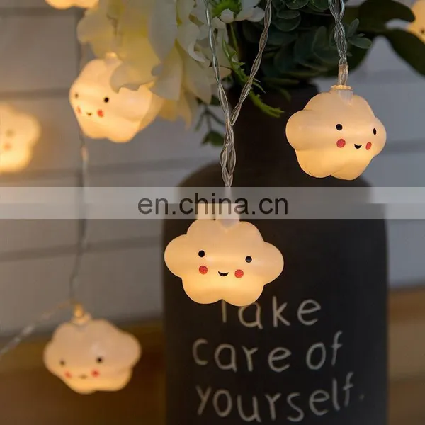 Lovely Smiling Cloud Style 10 Lights Kids Battery String Lights photo-3