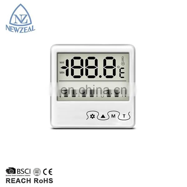 Digital Wall Thermometer Hygrometer Humidity Sensor Alarm Clock Thermometers photo-2