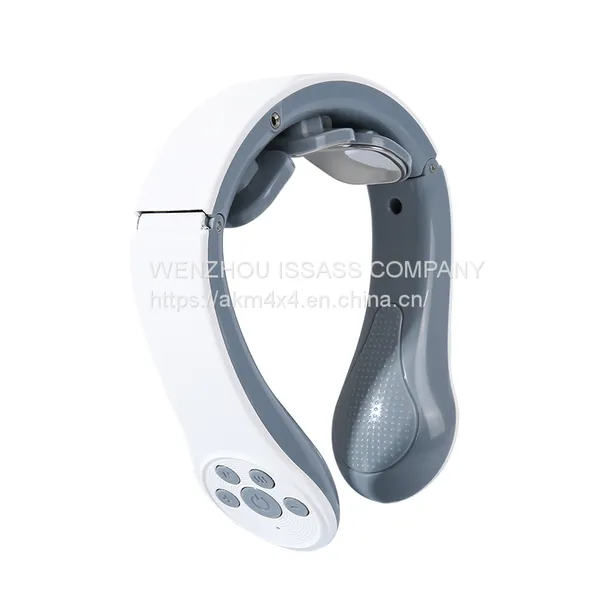 Intelligent Voice Call 3D Neck Massager Remote 2 Level Infrared Heating Pain Neck Care Massager photo-2