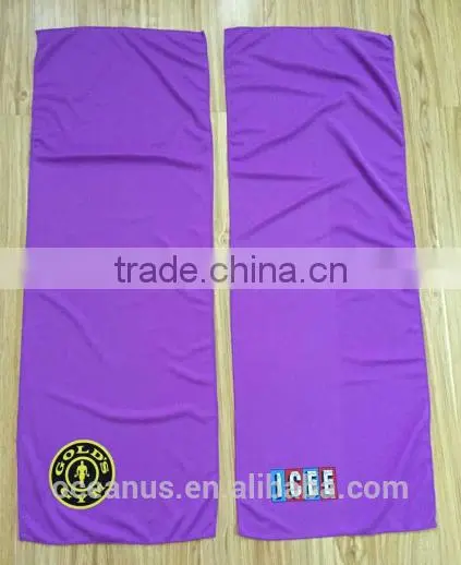 56.4% Nylon 43.6% Poly Cold Fiber Knit Mesh Sports Towel photo-3