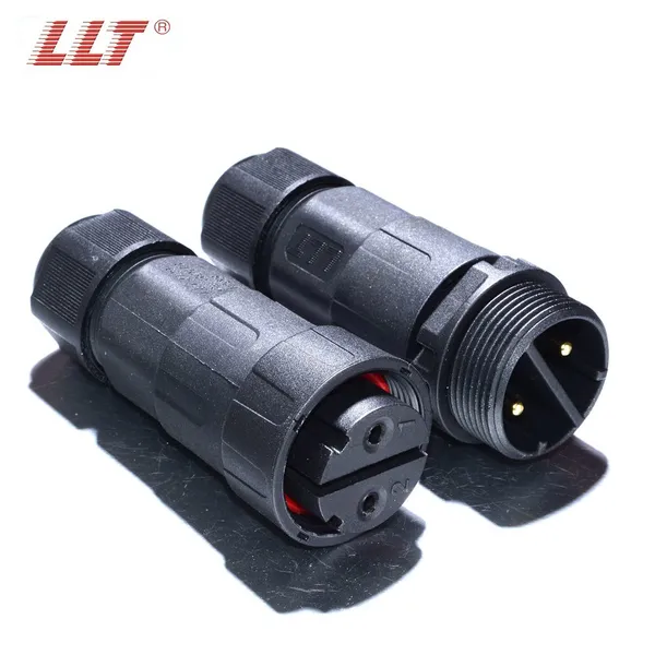 2pin Plug Socket Plastic Ip68 Plastic LED 2 3 4 5 6 8 12 18 20 24 36 37pin Waterproof Connector