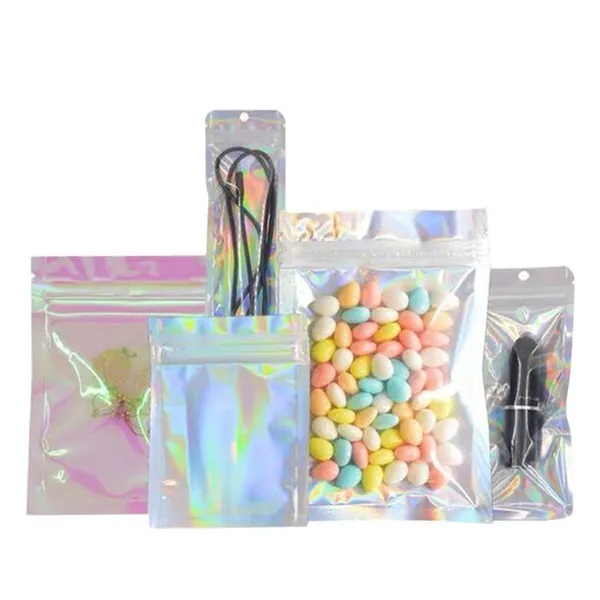 Custom Design Logo Clear Plastic Zipper Blank Cosmetic Bags For Cosmetics Earrings Jewelry photo-5