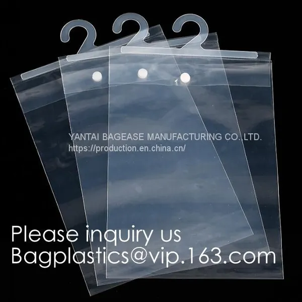 O Ring Hanger EVA Zipper Bag Transparent PVC Hanger Hooks Packaging Bag in China Suppliers,shirt Packaging Bags, Hanger