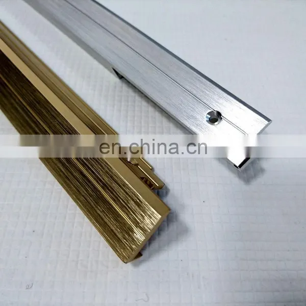 Dural Aluminum Profiles for Stepfloor Oak Effect Screw Down Stair Nosing Profile 0.9m;Aluminium for 8-10mm Thick Flooring