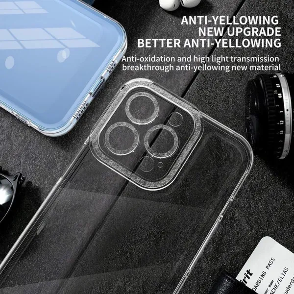 Clear Tpu Soft Plating Luxury Blank Mobile Phone Bags Cases For Sublimation For Apple 12/13/14 Straight Edge Flash Drill X/7/8P photo-5