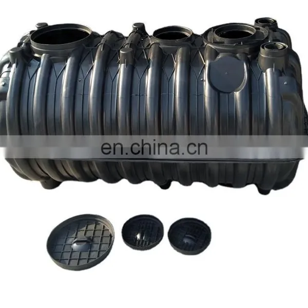 2500L PE Three Chamber Bio Digester Septic Tanks for sewage treatment PE PP household biogas stackable plastic septic tank