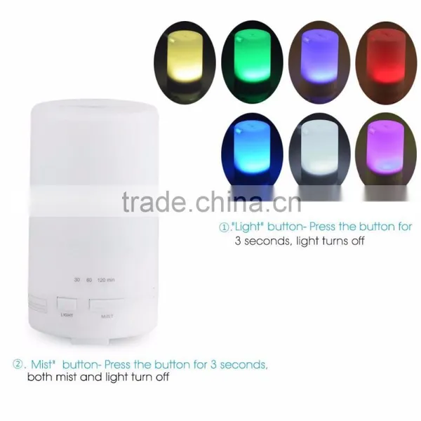 USB Essential Oil Diffuser 50ml Computer Portable Mini Ultrasonic Cool Mist Aroma Humidifier With 7 Color LED Lights photo-6