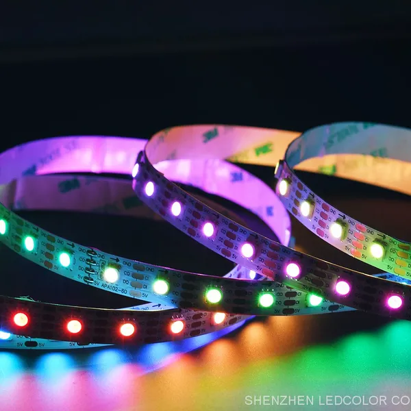 Wholesales Price 16.4ft Ip20 Ip67 Dream Color Flexible Lighting Led Strip APA102 Sk9822 Led Strip