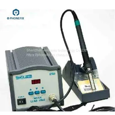 Quick 205 High Power Lead-Free Soldering Station With 150W Automatic Hot Air Gun photo-2