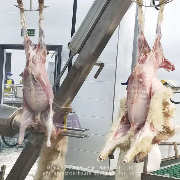 Sheep Slaughterhouse Slaughtering Skin Pulling Machine For Goat Abattoir