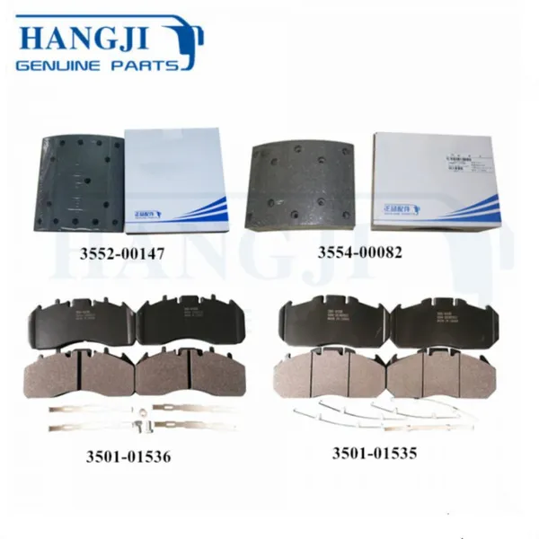 Large stock buses spare parts brakes system accessories bus ceramic brake pad