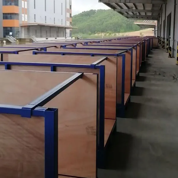 Heavy Duty Wood Board Stacking Rack Warehouse Lumber Storage Frame photo-5