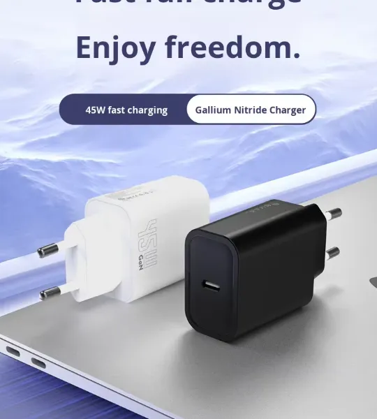 45W GaN USB-C Fast Charger EU AU PD Fast Wall Charging Adapter for IPhone Tablets With CE REACH Passed photo-3