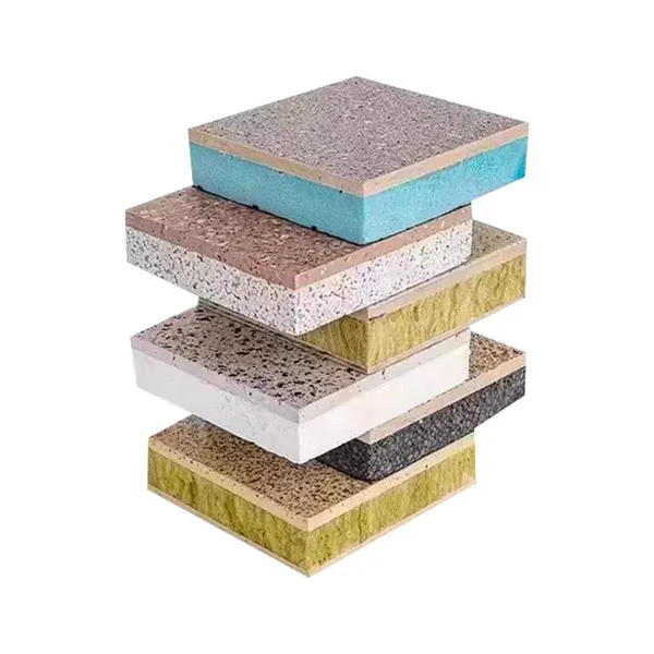 High Density Rock Wool/EPS/XPS Core Exterior Wall Panels Heat Insulation Sound-Absorbing Fire Resistant Hotel Cold Room photo-5
