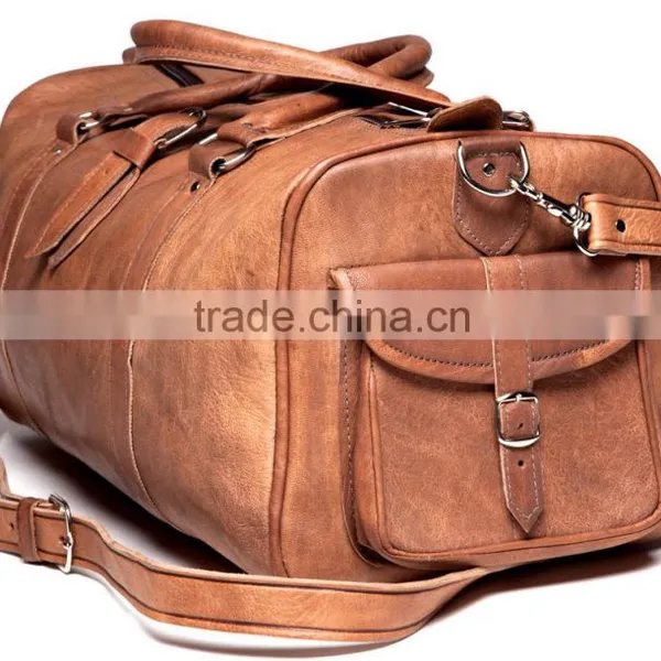 Wholesale Men Leather Duffle Bag photo-5