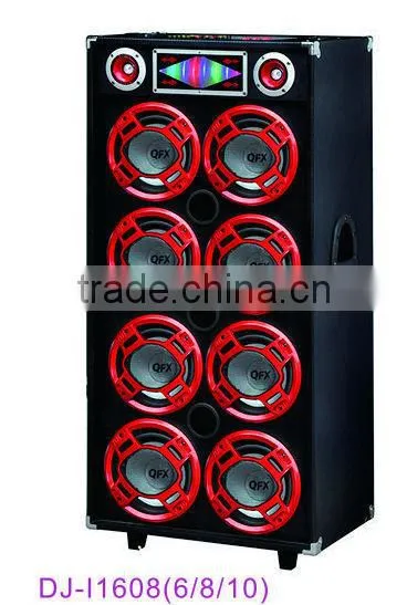 BEST PRICE! Professional Active Speaker With USB/SD/FM, Remote Control, Karaoke Function, DJ-I1608