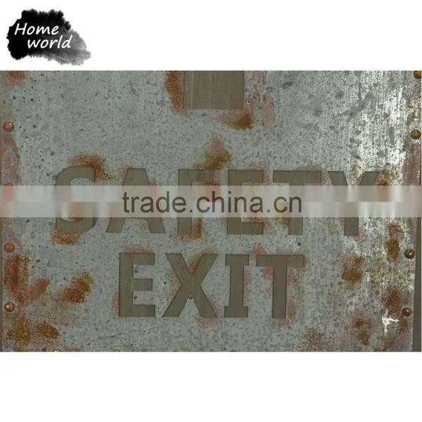 Safety Exit Warming Aluminum Arrow Direction Street Road Sign photo-2