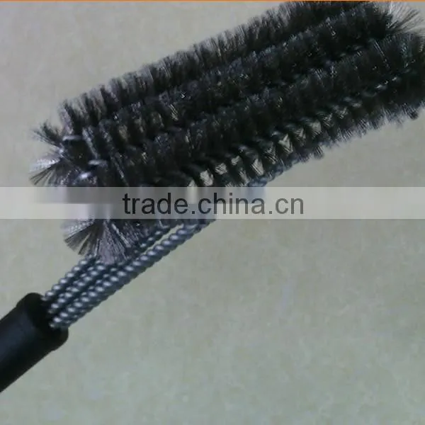 Best Selling 3 Sided 18' Stainless Steel Wire BBQ Grill Brush Barbecue Grill Brush Long Handle Steel Wire Brush Cheap photo-5