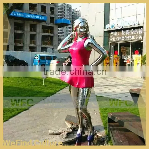 Metal Stainless Steel Welded Figure Sculptures for Plaza photo-5