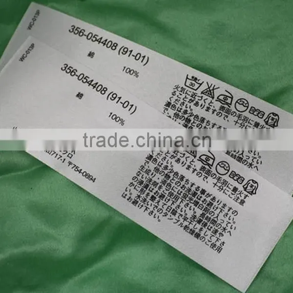 New Hot Fashion High-ranking Content Printed Label photo-6
