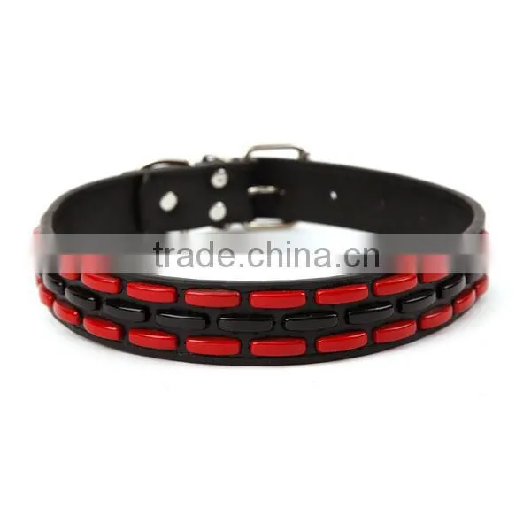 Factory Wholesale Red Black 30 Pearl Pet Collar Dog Pet Products photo-2