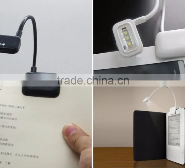 10 Inch Long Black White Option SMT LED Reading Light 3 LED Book Light photo-2