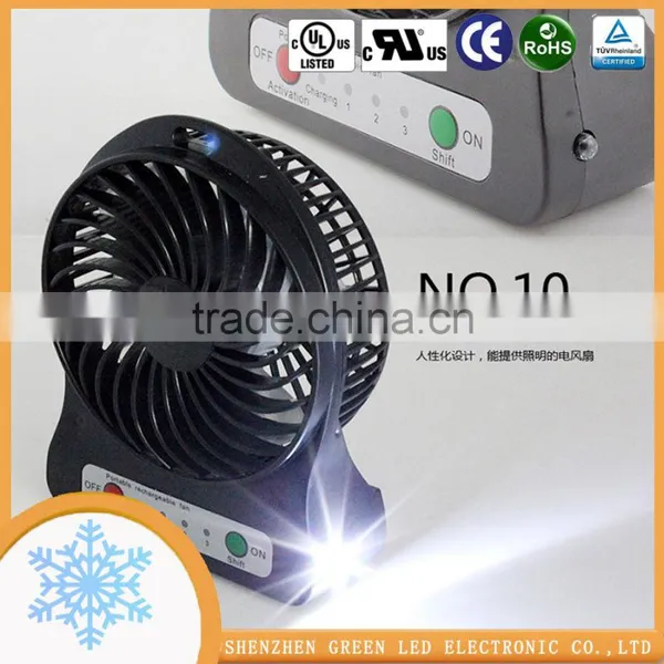 With 18650 Battery 2200mAh LED Light for Outdoor Children Remote Control Fan