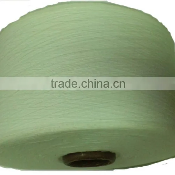 1/34 NE 100% POLYESTER MJS UNWAXED BLACK YARN ON CONE FOR WEAVING
