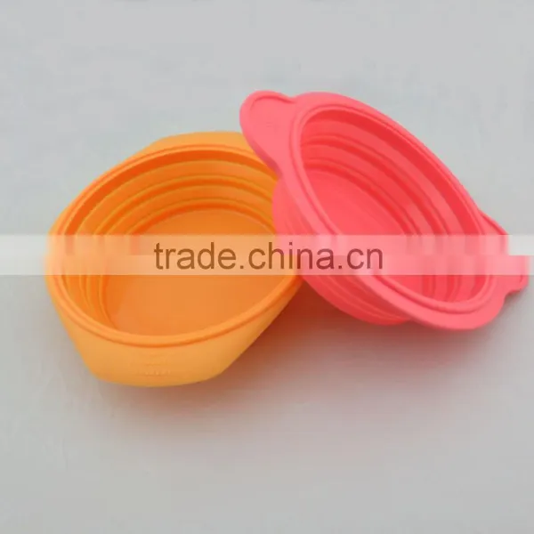 Folding Silicone Bowl Exquisite Silicone Kids Bowl Customer Logo Silicone Bowl Many Colors Available Factory Direct Wholesale photo-2