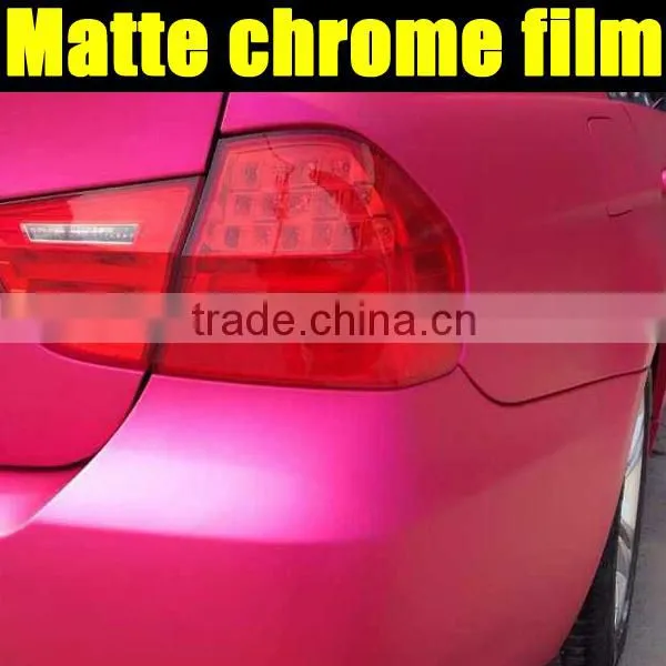 Matte Chrome Red Vinyl Film With Air Free Bubbles 1.52*20m per Roll photo-4