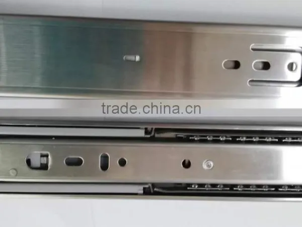 Hot Sale 3 Fold Full Extension 45mm Damper Soft Closing Drawer Slide photo-6