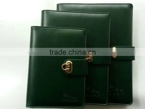 2014 Popular Leather Loose-leaf Metal Ring Diary photo-2