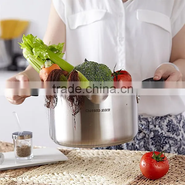 Induction PP Handle Cooking Pots Stainless Steel Stock Pots photo-5