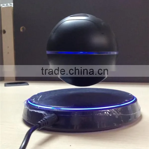 Factory Supply Mini Portable Magnetic Levitating Led Light Bluetooth Speaker photo-3