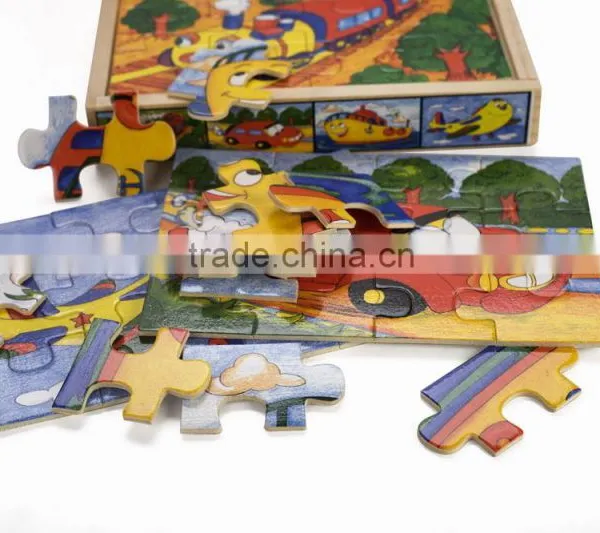 Wooden Jigsaw Box Puzzle 4 in 1 photo-3