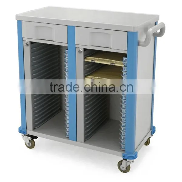 ABS Medical Case Medical Record Car Medical Trolley Ward Multifunctional Trolley