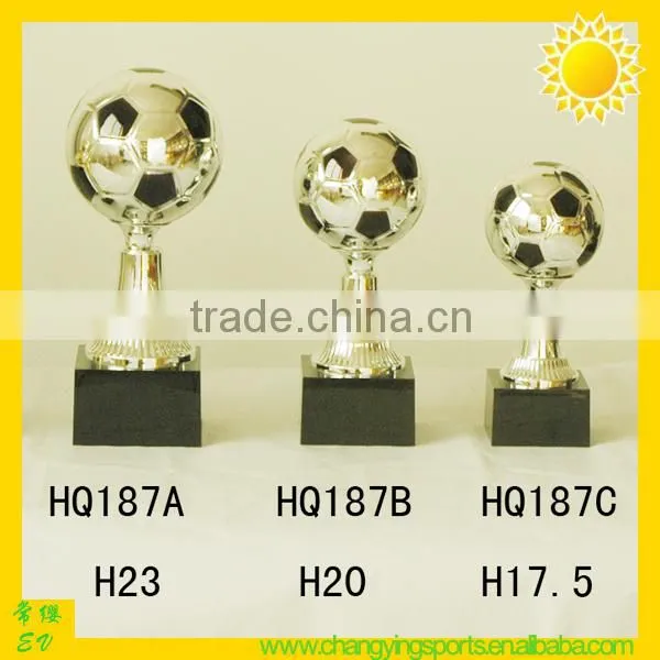 Football Trophy Soccer Ball Trophy Plastic Trophy Cup Sport TrophiesHQ186/187 photo-2