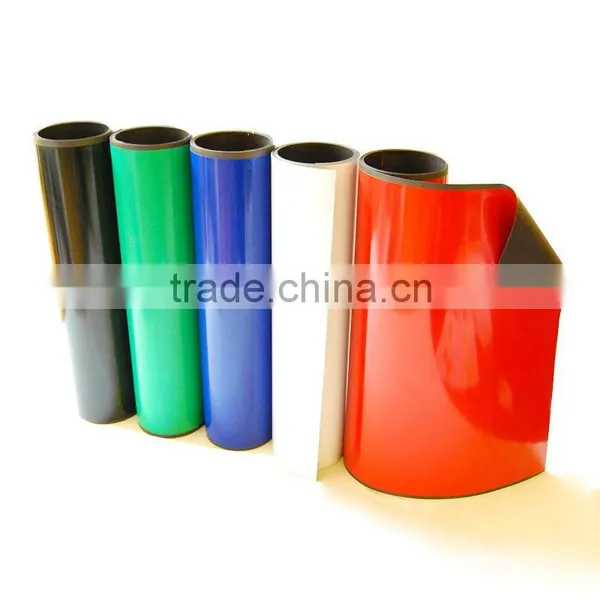 Flexible Rubber Magnet Film With Color PVC Foil photo-3